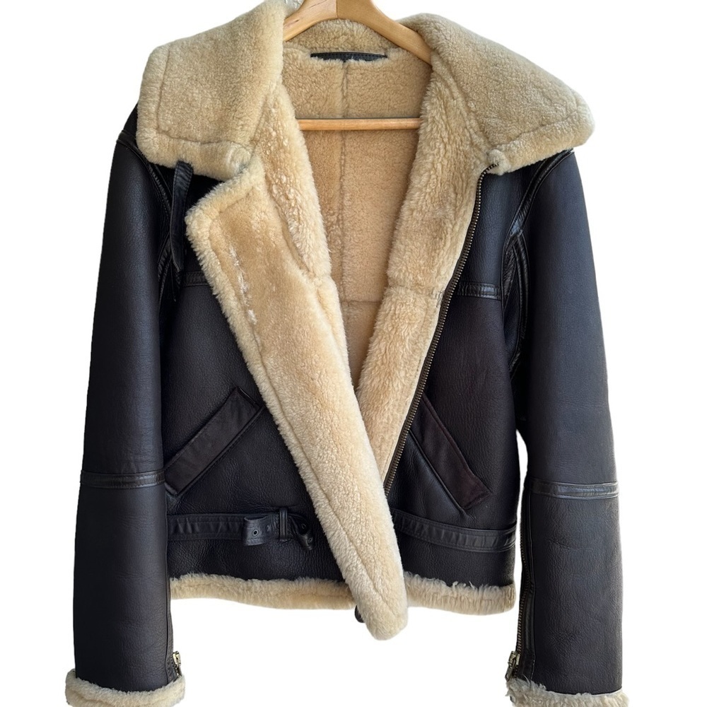 Willis & Geiger outfitters WWII Leather Bomber Jacket  with Shearling lining
